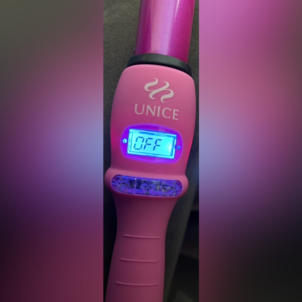 Unice Vibrant Pink Hair Curling Wand - Picture 4 of 7